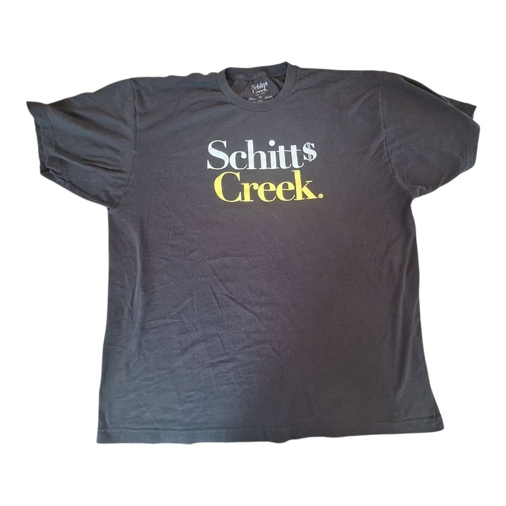 Schitt$ Creek 2XL Black T-shirt Tubular Tee XXL 100% Cotton Schitts Creek Unisex
